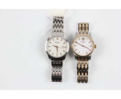 ROTARY. Two Rotary gents wrist watches. (Boxed) BOOK A VIEWING TIME SLOT ON OUR WEBSITE FOR THIS LOT. IMPORTANT: Online biddi