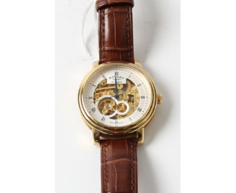 ROTARY. Rotary Skeleton gents wrist watch. GS90506/06. RRP £445. (Boxed) BOOK A VIEWING TIME SLOT ON OUR WEBSITE FOR THIS LOT
