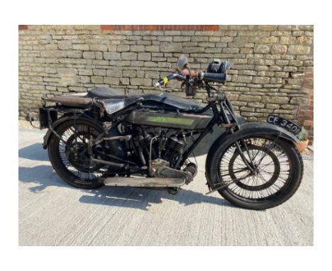 1922  ROYAL ENFIELD  180   V Twin 976cc COMBINATION                           Registration No -  CF 3401             Engine N