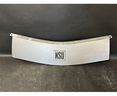 An NSU front panel with badge. 