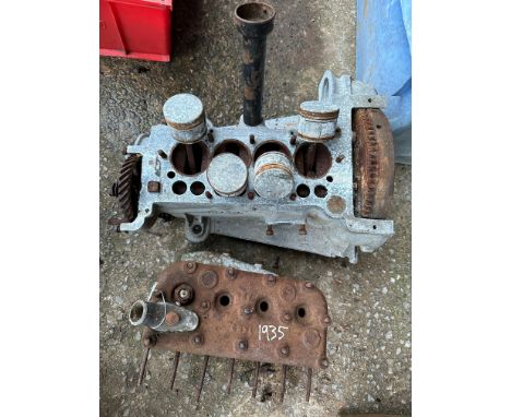 A 1935 Austin Seven engine.