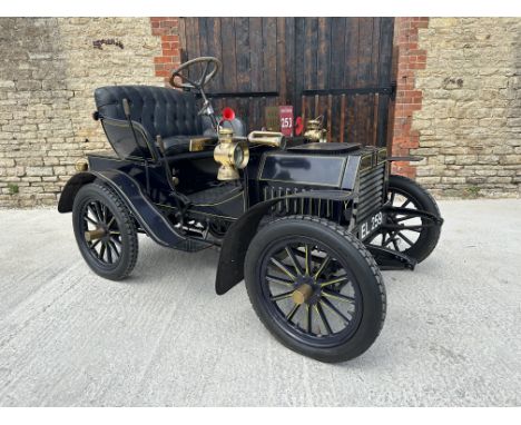 1904 Siddeley 6 HPRegistration No EL 259Chassis number 169Engine number 192/6CVCC Dating Certificate 149John Davenport Siddel