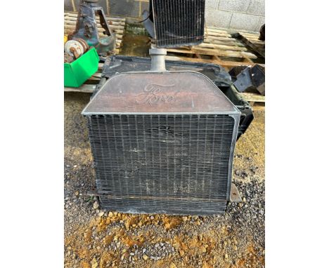 A Ford Model T radiator. 