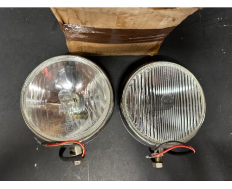 Two Wipac classic car lamps (fog and spot) suitable for a Vauxhall Cavalier.