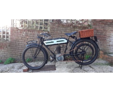 A circa 1913  TRIUMPH  4hp  500cc    Registration No -        XA  519Engine No -          091Frame No -           25092Previo