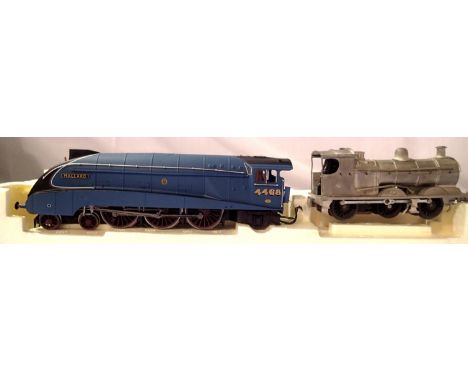 Hornby Mallard locomotive only (no tender) and kit built 0.6.0. on Triang chassis, requires finishing/painting. P&amp;P Group