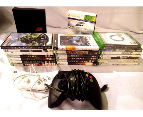 Seventeen Microsoft 360 games including Forza Motorsport limited edition, some unopened, most complete with booklets with fur