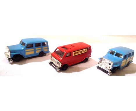 Three Bachmann HO scale motorised inspection cars, in excellent condition, unboxed. P&amp;P Group 1 (£14+VAT for the first lo