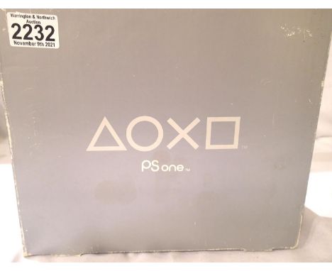 Playstation one console, boxed with power lead,  memory card and controller. P&amp;P Group 1 (£14+VAT for the first lot and £