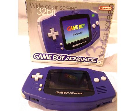 Nintendo Game Boy Advance, boxed with instruction manual. P&amp;P Group 1 (£14+VAT for the first lot and £1+VAT for subsequen