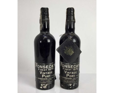 Port - two bottles Fonseca's 1970 Vintage PortCondition report: Good levels, minor damage to labels