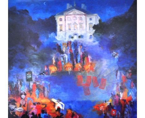 Limited edition print, titled "Open Air Concert", pencilled signed, No. 272 of 850, framed and glazed, 47cm x 44cm.