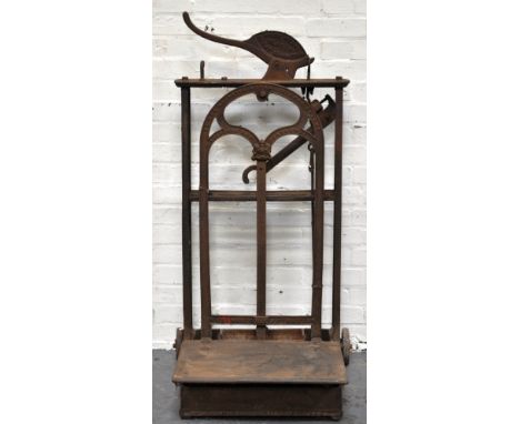 Victorian cast iron sack scale, W. Chambers Day Patent, width 61cms.