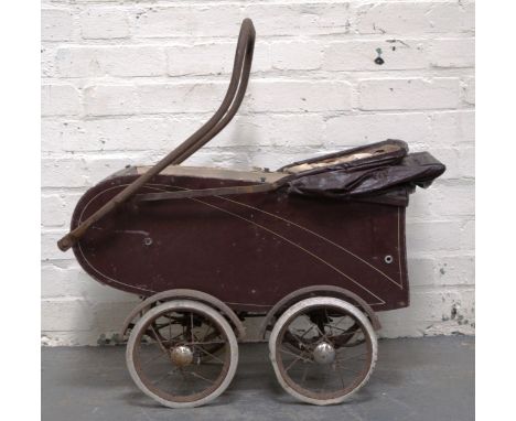 Vintage doll's pram.