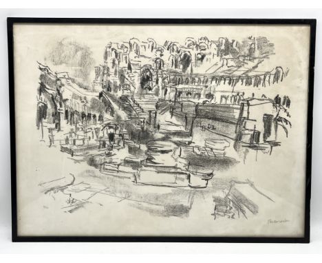 Oskar Kokoschka (Austrian 1886 - 1980) El Djem, 1971 - lithograph on B.F.K Rives wove, signed and numbered 36/50 in pencil - 