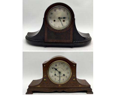 A German mantle clock along with one other