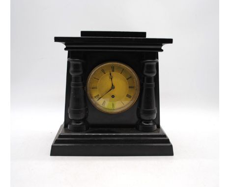 A slate mantle clock