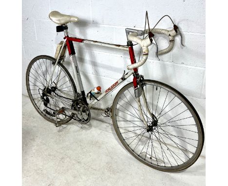 A vintage 1980s Raleigh "Sirocco" racing bike, measurement from centre of bottom crank to top of seat tube is 25 inch, Shiman