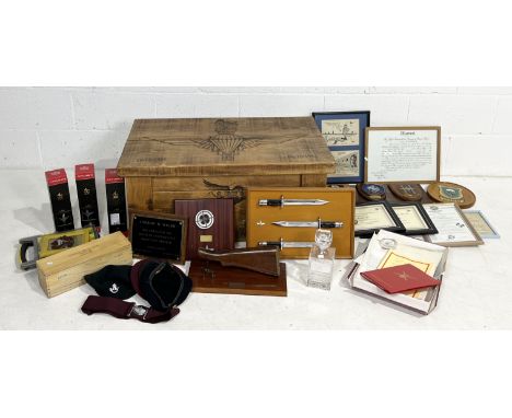 A large collection of items from the estate of WO2 Andrew Welsh MM, Platoon Sergeant of the Mortar Platoon, Support Company, 