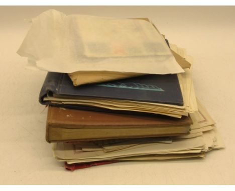 A large collection of vintage worldwide stamps, spread across several albums and loose. 