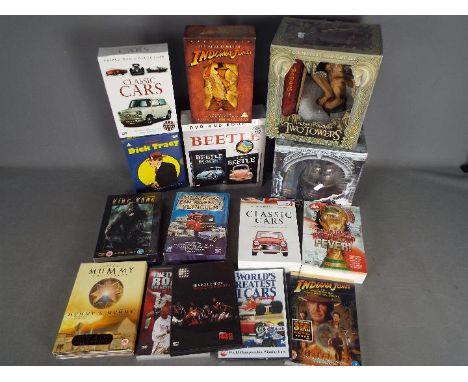 A collection of DVD's including the Collector's DVD Gift Set for The Lord of the Rings The Two Towers and The Return of the K