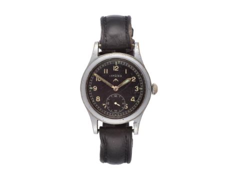 A World War II Military Wristwatch, signed Lemania, known by collectors as one of ''The Dirty Dozen'', circa 1944, (calibre 2