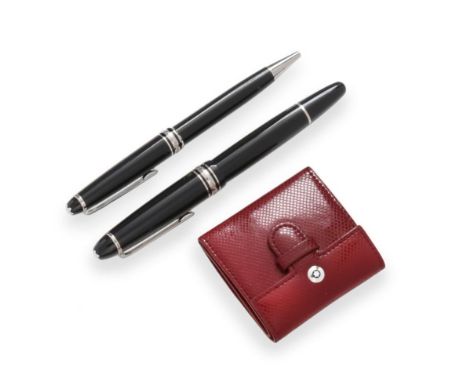 A Montblanc Meisterstück Ballpoint-Pen, Numbered MBLF56X70, A Montblanc Meisterstück Pix Ballpoint-Pen, Numbered XF2500838 an