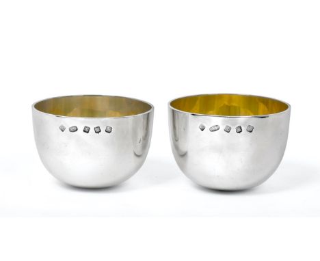 A Pair of Elizabeth II Scottish Silver Tumbler-Cups, by Alan R. Baillie, Edinburgh, 2001, each tapering circular, the interio