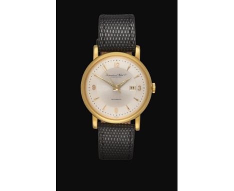 An 18 Carat Gold Automatic Calendar Centre Seconds Wristwatch, signed International Watch Company, 1959, (calibre 8531) lever