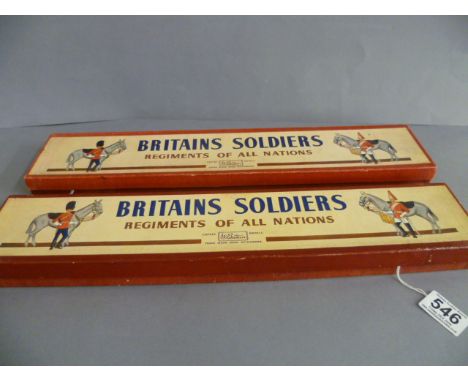 Boxed Britains Regiments of All Nations 2028 Cavalry The Red Army Parade Uniforms complete with five figures on horseback, ex
