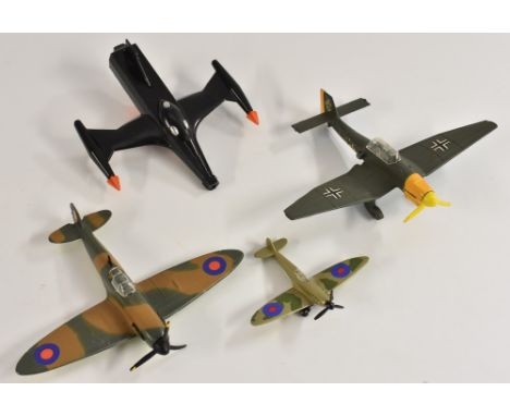 Diecast Vehicles - a Dinky Toys  Trident Starfighter, c.1970;  others 719 Spitfire MkII,  721 Junkers JU 87 B etc (4)