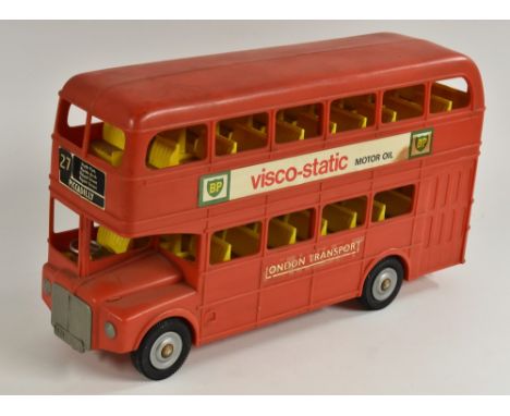 Rosedale (UK)  - a Rare large scale plastic Routemaster London Bus, BP Visco-Static Motor Oil advertisements to each side top