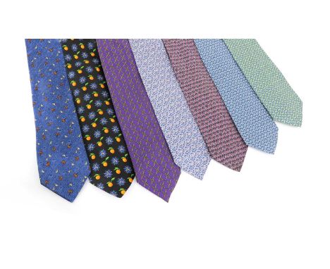 Seven ties, to include Salvatore Ferragamo, D&amp;G, Dunhill etcCondition report: All in good overall condition.A few very li