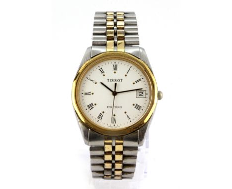 A gentleman's Tissot stainless steel wrist watch.