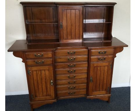 A good quality Edwardian twelve drawer Mozart music desk on bracket feet. Est. £50 - £80.