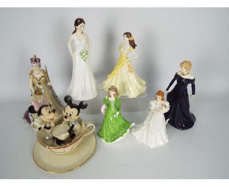Lot to include a Spode Queen Elizabeth II Diamond Jubilee 2012 (limited edition of 4995), Royal Worcester Catherine Duchess o