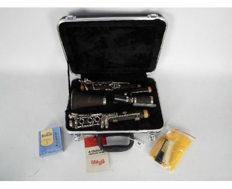 A cased Stagg clarinet model WS-CL110.