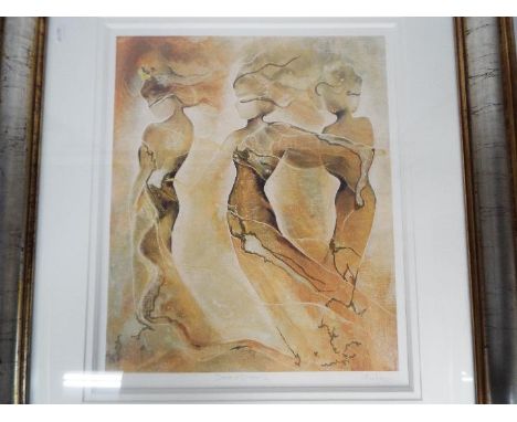 A limited edition print after Charlotte Atkinson entitled Dare To Dream II, numbered 63/195, signed and titled in pencil by t