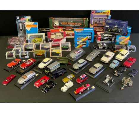 Model cars - Corgi, Eddie Stobart; Carama, Land Rover Defender,Mini Panel Van,; Matchbox Superkings, K15 Bus; Pepsi Cola Ford