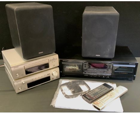 A Denon amp and CD player;  a Denon tape to tape'  speakers 