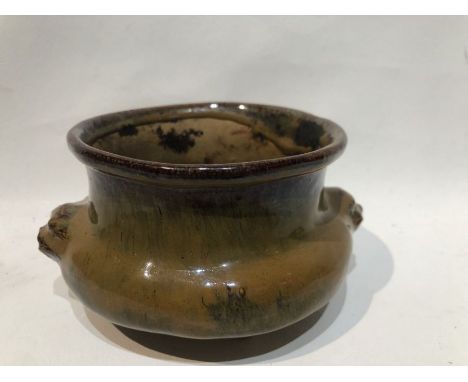 18th/19th Century Chinese Qing Period Shiwan Ware Tripod Incense Burner 