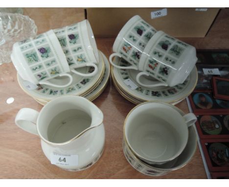 A part Royal Doulton tea service 'Tapestry' 