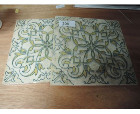 Two ceramic wall tiles pattern 611/2