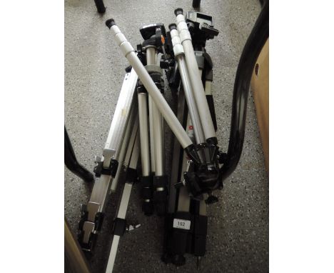 A selection of camera tripods