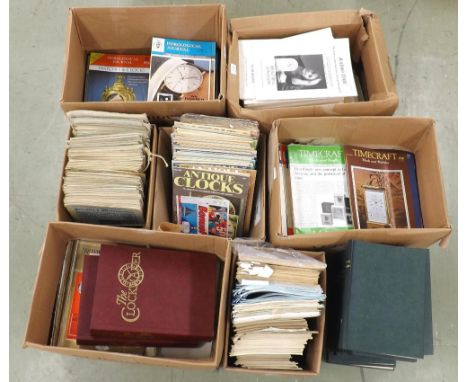 Large quantity of horological magazines and periodicals, including Antique Clocks, Time Craft, Horological Journals and Watch
