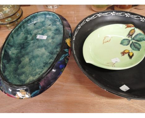 A Rubens ware bowl, Carltonware dish and a Shelley bowl