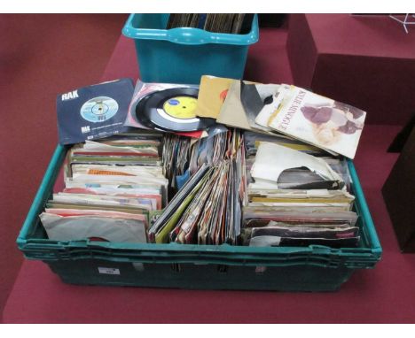 Over 350 7" singles, include Mungo Jerry, Tubeway Army, Status Quo, Sweet, Dave Clarke Five, Queen, Nina Simone, Kylie, Madon