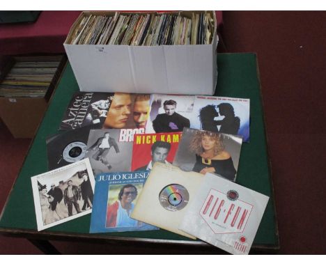 Approximately 200 7" Singles, featuring releases from Christians, Aztec, Camera, Michael Jackson, David Bowie, Madonna, Prete