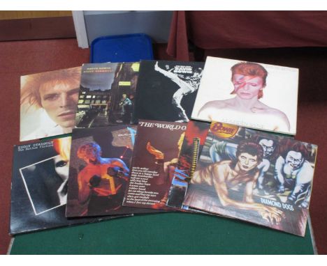 David Bowie LP Collection, they are Diamond Dogs, Space Oddity, Rise and Fall of Ziggy Stardust, Man Who Sold The Word Aladin
