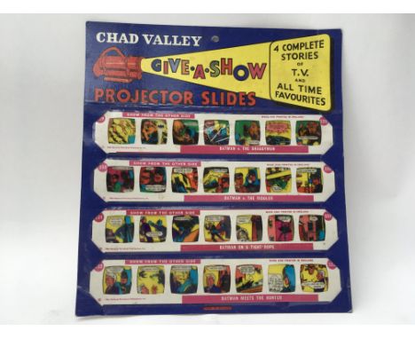 A carded Chad Valley  Batman Give a Show projector slides from 1967